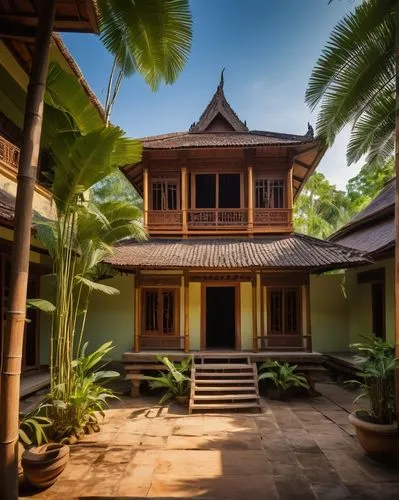 javanese traditional house,traditional house,asian architecture,peranakan,bali,baan,seminyak,kumarakom,ubud,siemreap,traditional building,karangasem,tropical house,balinese,thai temple,taman ayun temple,rumah gadang,wooden house,siem reap,samui,Conceptual Art,Fantasy,Fantasy 09