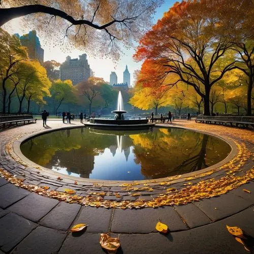 autumn in the park,autumn background,fall landscape,reflecting pool,central park,autumn scenery,autumn park,autumn landscape,colors of autumn,golden autumn,autumn idyll,fountain pond,the eternal flame,autumn morning,fountain of friendship of peoples,the autumn,fall foliage,autumn day,newyork,autumn frame,Art,Artistic Painting,Artistic Painting 29