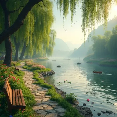 river landscape,landscape background,shaoming,fantasy landscape,green landscape,beautiful landscape,youliang,world digital painting,sizhao,tranquility,nature landscape,japan landscape,qingcheng,qingming,landscape nature,nature wallpaper,haiping,quietude,wenzhao,yanzhao,Photography,General,Realistic