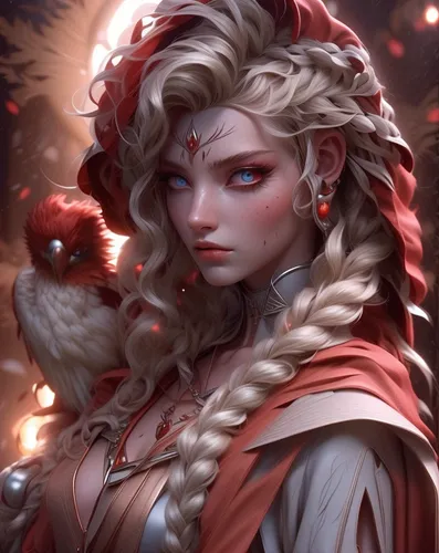 fantasy portrait,white rose snow queen,winter rose,queen of hearts,the snow queen,fire red eyes,artemisia,widow flower,red dahlia,fae,fire siren,red rose,elza,red riding hood,elsa,snow white,suit of the snow maiden,dahlia,noble rose,noble roses