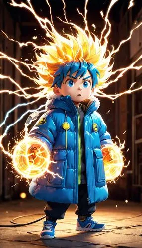 my hero academia,spark fire,kid hero,spark,son goku,killua,human torch,killua hunter x,anime 3d,goku,fire artist,explosion,naruto,exploding head,explosion destroy,blow torch,syndrome,cg artwork,anime cartoon,funko,Anime,Anime,Cartoon