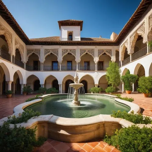 stanford university,cloister,courtyard,courtyards,inside courtyard,alhambra,cloisters,parador,alcazar of seville,cloistered,stanford,alcazar,convento,monastery garden,hacienda,paradores,quadrangle,granada,cortile,monasterio,Art,Artistic Painting,Artistic Painting 37