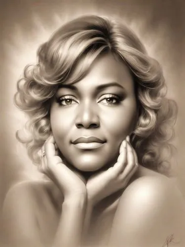 portrait of christi,ester williams-hollywood,charcoal drawing,custom portrait,pencil drawings,pencil drawing,romantic portrait,digital painting,artist portrait,world digital painting,soulful,digital artwork,artistic portrait,graphite,airbrushed,rose woodruff,portrait,portrait background,photo painting,african american woman