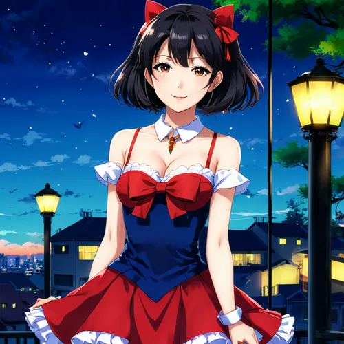 red blue wallpaper,kantai collection sailor,red bow,sakura background,anime japanese clothing,japanese sakura background,sailor,red-blue,miku maekawa,red white,valentine background,red and blue,red ribbon,euphonium,red white blue,delta sailor,japanese idol,cherry petals,torii,starry sky,Illustration,Japanese style,Japanese Style 03