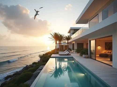 oceanfront,beach house,dreamhouse,ocean view,luxury property,beachhouse,dunes house,beautiful home,florida home,oceanview,homeaway,holiday villa,luxury home,modern house,roof top pool,beachfront,penthouses,infinity swimming pool,pool house,roof landscape,Photography,General,Realistic