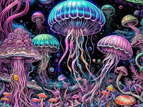 shrooms,mushroom landscape,psychedelic,psychedelics,psilocybin,mushrooms,mushroom island,psychedelia,dmt,hallucinogens,hallucinogen,psychotropics,fairy world,hallucinogenic,lsd,coral reef,cubensis,myc