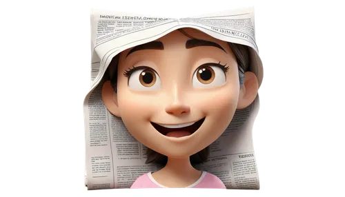 newspaper delivery,renderman,newsboy,tadashi,carton man,sfm,marinette,paperboard,cute cartoon character,kitchen paper,papermaker,cinema 4d,deliveryman,cartoon doctor,3d rendered,render,comic halftone woman,papermaster,disney character,3d model,Unique,3D,3D Character