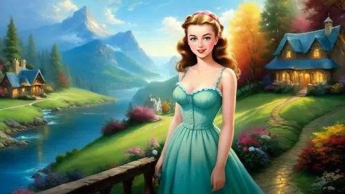 dorthy,fantasy picture,princess anna,fairy tale character,princess sofia,margaery,fairyland,cendrillon,faires,celtic woman,fantasy art,disneyfied,fantasyland,landscape background,frigga,ninfa,rivendell,storybook character,lorien,thumbelina