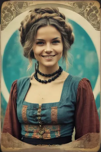 vintage female portrait,celtic queen,girl in a historic way,old elisabeth,folk costume,bavarian swabia,vintage woman,bavarian,hipparchia,miss circassian,vintage girl,victorian lady,catarina,hoopskirt,princess sofia,isabel,a charming woman,bornholmer margeriten,isabella,retro woman,Photography,Documentary Photography,Documentary Photography 03