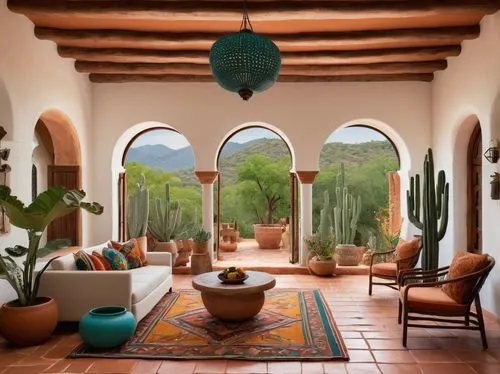 hacienda,moroccan pattern,palmilla,sitting room,interior decor,patios,patio,sunroom,marrakesh,home interior,cabana,la kasbah,morocco,breakfast room,inside courtyard,beautiful home,courtyard,ojai,arches,porch,Illustration,Black and White,Black and White 29