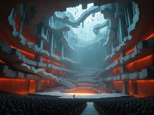 coliseum,ice cave,amphitheatre,hall of the fallen,cavernous,caverns,labyrinthian,cavern,theater stage,amphitheater,tunheim,dungeon,ancient theatre,caves,stage design,cave,subterranean,arena,undercity,lair,Photography,General,Realistic