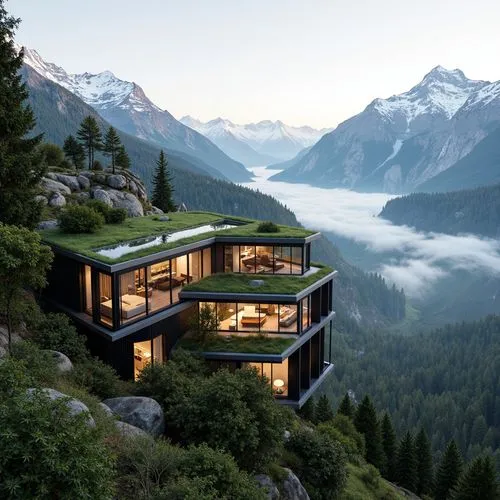 house in the mountains,house in mountains,the cabin in the mountains,swiss house,alpine style,mountain hut,cubic house,forest house,beautiful home,mountain huts,dreamhouse,mountainside,chalet,modern house,cliffside,timber house,mountainview,house in the forest,modern architecture,luxury property