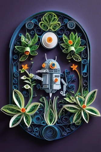 In a futuristic sci-fi world, a detective solves a mysterious crime involving a rare clove pepper plant.,decorative plate,wall plate,vintage dishes,ceramic hob,helmet plate,salad plate,breakfast plate