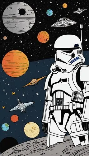 tatooine,emperor of space,star wars,starwars,stormtroopers,deathstars,Illustration,Children,Children 06