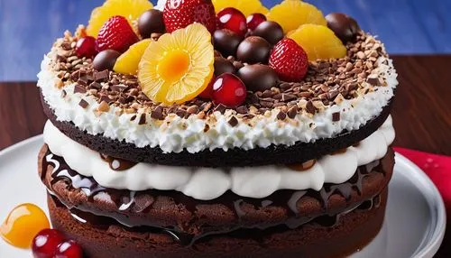 mixed fruit cake,fruit cake,black forest,gateau,pepper cake,chocolate cake,Photography,General,Realistic