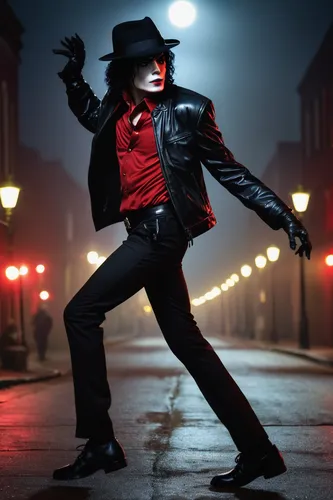 thriller,michael joseph jackson,michael jackson,smooth criminal,the king of pop,ledger,ringmaster,cosplay image,michael,moon walk,matador,ace,entertainer,solo entertainer,neo-burlesque,tap dance,halloween 2019,halloween2019,joker,kick,Illustration,Japanese style,Japanese Style 16