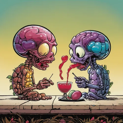 forbidden love,brainy,arguing,skull allover,brainstorm,romantic meeting,cancer illustration,conversation,zombie ice cream,talking,memento mori,empathy,game illustration,candy hearts,buds,exchange of ideas,old couple,match play,love story,sci fiction illustration,Illustration,Children,Children 02