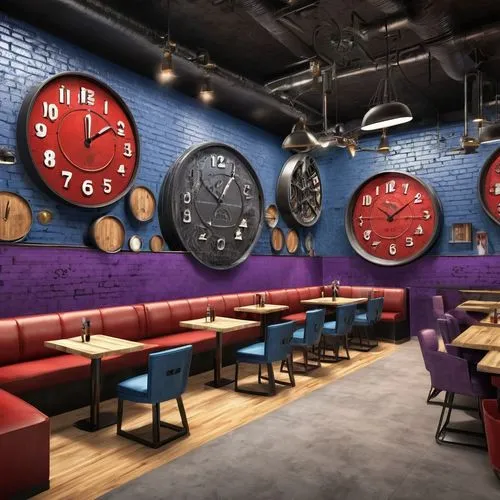 wall clock,retro diner,new york restaurant,bar stools,dartboards,a restaurant,eatery,wine bar,clockworks,clocks,liquor bar,japanese restaurant,restaurants,pizzaexpress,pizzeria,modern decor,wall decoration,ice cream parlor,piano bar,fine dining restaurant,Unique,Design,Infographics