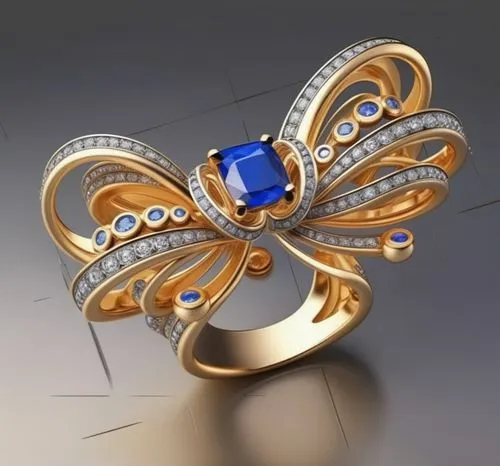 ring with ornament,jewelry florets,golden passion flower butterfly,ring jewelry,jewelry manufacturing,circular ring,golden ring,colorful ring,pre-engagement ring,wedding ring,glass wing butterfly,gold