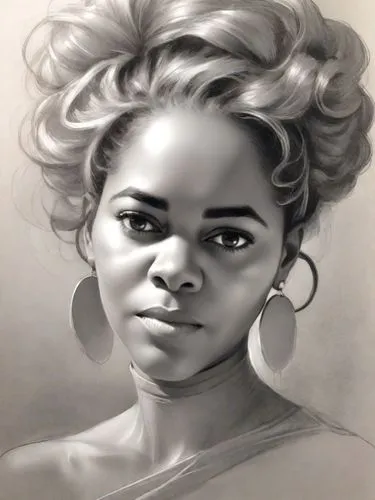 graphite,digital painting,charcoal pencil,girl portrait,charcoal drawing,woman portrait,african american woman,artist portrait,african woman,girl drawing,pencil drawing,custom portrait,portrait of a girl,face portrait,portrait,tiana,bloned portrait,young lady,digital drawing,digital art