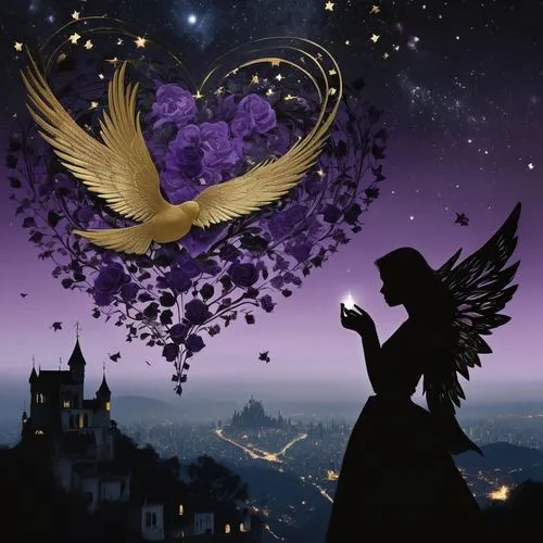 winged heart,flying heart,la violetta,butterfly background,heart background,purple wallpaper,anjo,magicienne,fairy galaxy,archangel,passion butterfly,fantasy picture,valentine background,angelnotes,angelfire,dove of peace,wiccan,violetta,valentines day background,silhouette art,Photography,Black and white photography,Black and White Photography 07