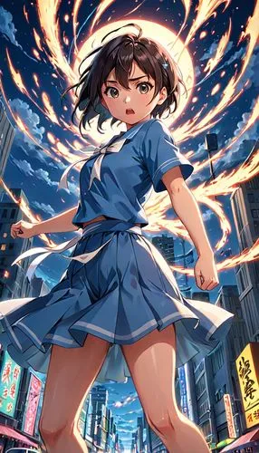 railgun,yanmei,niijima,kochiyama,himawari,monogatari,Anime,Anime,Realistic