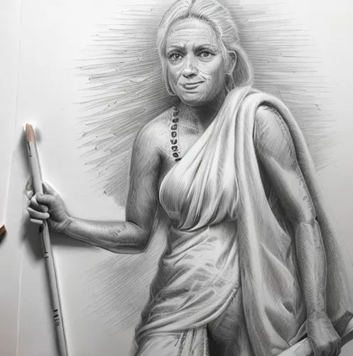 white walker,pencil art,indian art,warrior woman,sadhu,pencil drawing,jaya,graphite,indian woman,female warrior,indian sadhu,lotus art drawing,pencil drawings,charcoal drawing,goddess of justice,ramay