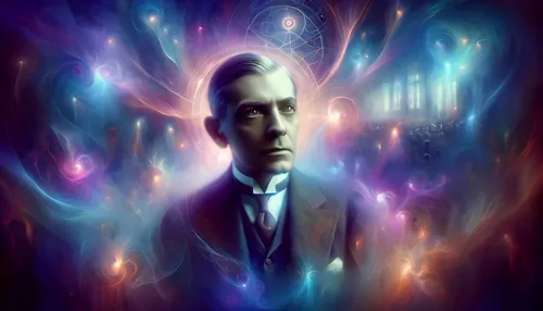 dr. manhattan,alessandro volta,theoretician physician,tesla,sibelius,jrr tolkien,physicist,spiritualism,c m coolidge,quantum physics,portrait background,twelve apostle,background image,world digital painting,dahl,psychoanalysis,eleven,holmes,quantum,transcendental