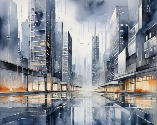 city scape,cityscapes,coruscant,cityscape,cybercity,world digital painting,futuristic landscape,cityzen,jablonsky,urbanworld,megacities,metropolis,unbuilt,arcology,urban landscape,city cities,megapolis,cities,fantasy city,rainville,Illustration,Paper based,Paper Based 25