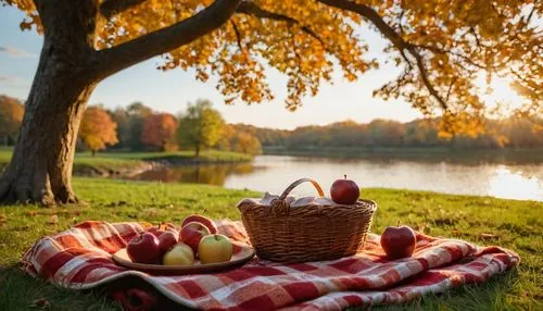 picnic basket,picnic,picnicking,autumn background,picnics,autumn idyll,Photography,General,Cinematic