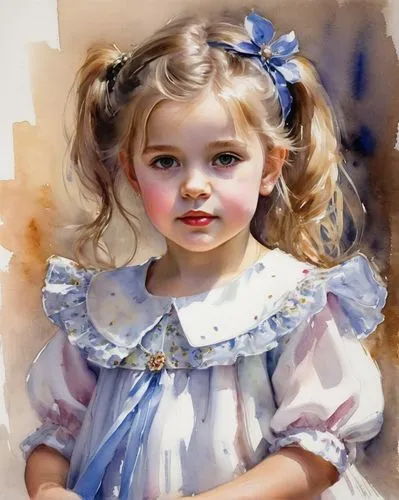 painter doll,young girl,gagnon,sargent,oil painting,portrait of a girl,Illustration,Paper based,Paper Based 11