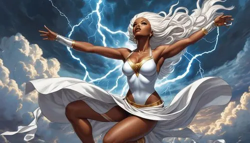 storm,sorceress,goddess of justice,strom,lightning,lightning storm,fantasy woman,stormy,force of nature,medusa,wind warrior,thunderbolt,zodiac sign libra,lightning bolt,zeus,the enchantress,fantasy art,priestess,heroic fantasy,lightening,Art,Classical Oil Painting,Classical Oil Painting 02