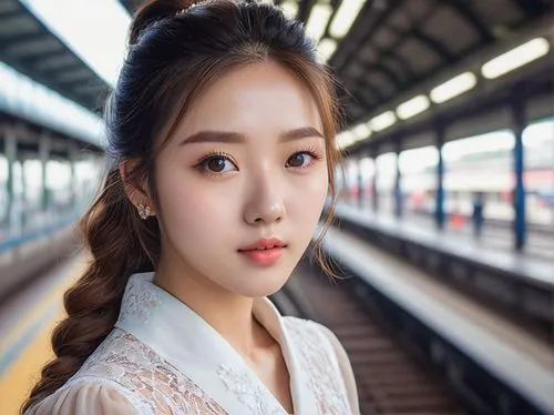 the girl at the station,korea subway,south korea subway,yujia,jinyu,seowon,Photography,General,Natural