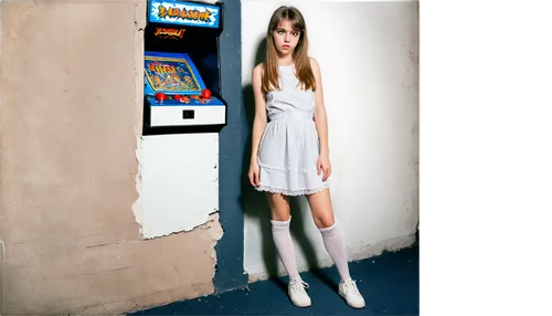 pay phone,payphone,shrimpton,vending machine,payphones,vending machines,automat,soda machine,videophone,vending,parking machine,phone booth,virtua,retro girl,knee-high socks,cash point,coin drop machine,white boots,retro woman,image manipulation,Unique,Pixel,Pixel 04