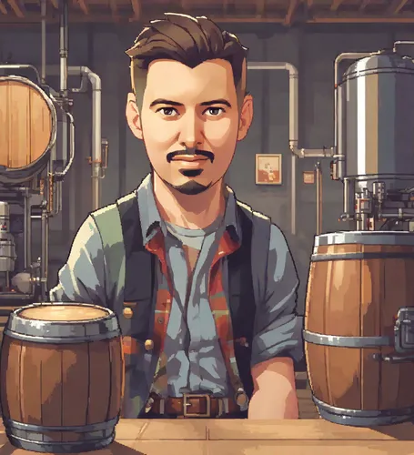 brewery,boilermaker,winemaker,game illustration,bartender,barman,cask,distilled beverage,grain whisky,craftsman,coffee tea illustration,oktoberfest background,apothecary,blacksmith,vector illustration,gunsmith,woodworker,drink icons,rusty nail,craft beer