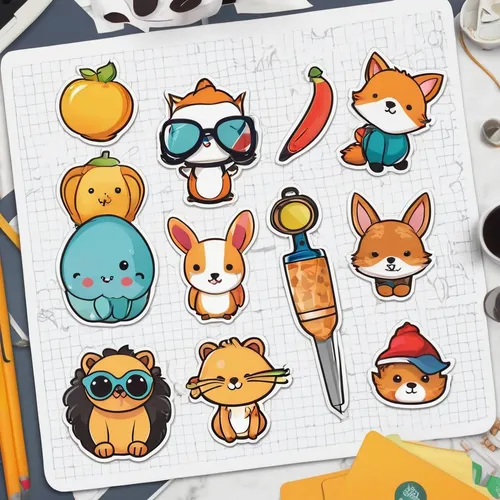 round kawaii animals,animal stickers,kawaii animal patches,pencil cases,kawaii animals,animal icons,ice cream icons,hamster frames,kawaii animal patch,rodentia icons,pencil icon,stickers,pencil case,japanese icons,small animals,icon set,fox stacked animals,collected game assets,clipart sticker,party icons,Unique,Design,Sticker