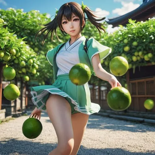 asian green oranges,green oranges,pinya,melons,xiaoyu,yanmei,Photography,General,Realistic