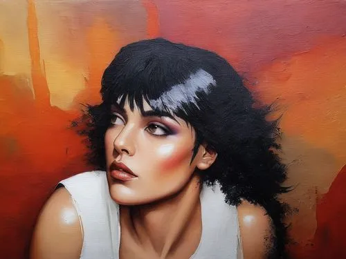 adnate,musidora,oil painting on canvas,winehouse,pintura,oil painting,viveros,oil on canvas,airbrush,italian painter,oil paint,painted lady,emic,airbrushing,ronstadt,loreen,lenkiewicz,woman portrait,painting work,chicana,Illustration,Realistic Fantasy,Realistic Fantasy 06