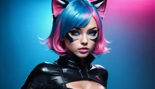 derivable,kittenish,pussycat,cat ears,feline look,latex,Photography,Artistic Photography,Artistic Photography 05