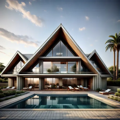 modern house ,walls to be cladded in black corrugated sheeting,modern house,pool house,modern architecture,tropical house,luxury property,luxury home,holiday villa,3d rendering,dunes house,geometric s