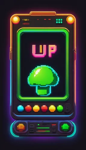 life stage icon,ufo,ufo interior,computer icon,store icon,ufos,spotify icon,uv,80's design,mobile video game vector background,up,retro background,power-up,game illustration,battery icon,neon coffee,u4,arcade game,android icon,ulpiano,Illustration,Retro,Retro 22