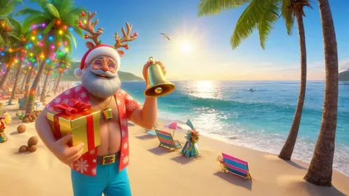 santa claus at beach,christmas on beach,travelocity,christmasbackground,hinga,christmas background,christmas wallpaper,north pole,luau,santa claus,santa,santa claus with reindeer,christmas santa,santaji,santaland,christmas island,feliz navidad,christmas trailer,santas,st claus