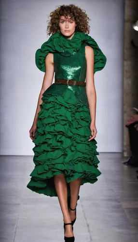 Craft a comedic play revolving around the eccentric inhabitants of Aubrac.,green dress,green paprika,dress form,dress walk black,hoopskirt,fir green,pine green,algae,fashion design,dark green,runway,c