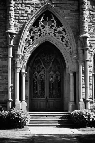 sewanee,entranceway,church door,altgeld,entrances,pointed arch,haunted cathedral,front door,entranceways,entryway,mdiv,doorway,entrance,cloistered,doorways,buttress,neogothic,front gate,cathedrals,portal,Photography,Black and white photography,Black and White Photography 08