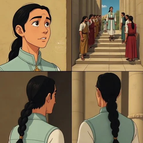 sokka,atla,tulio,pocahontas,katara,mulan