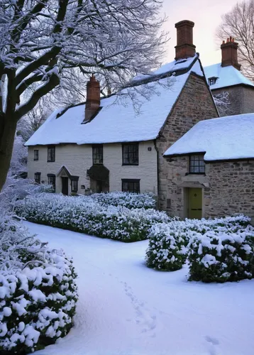 winter house,lincoln's cottage,country cottage,wintry,cottages,winter village,thatch roofed hose,thatched cottage,snow scene,snowy landscape,snow roof,snowy,christmas snow,christmas landscape,snow landscape,winter wonderland,the snow falls,winter landscape,snow bridge,frosty weather,Photography,Black and white photography,Black and White Photography 03