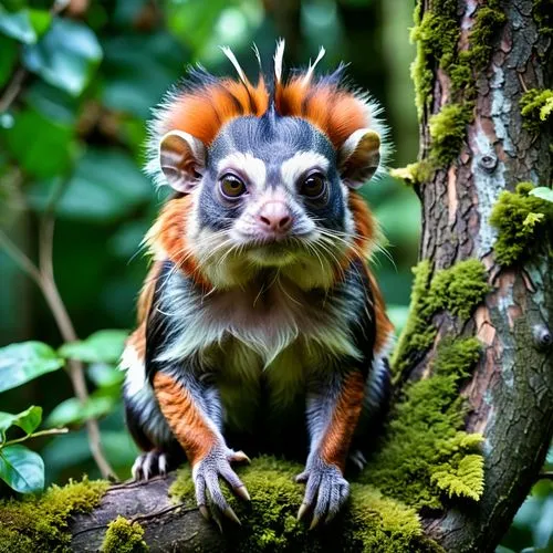 tamarin,tamarins,galagos,marmoset,madagascan,marmosets,lemur,eulemur,callicebus,treeshrews,chestnut tiger,madagascans,muriqui,ringtail,madagascar,uakari,cute animal,madagascariensis,sumatrana,rattanapol,Photography,General,Realistic