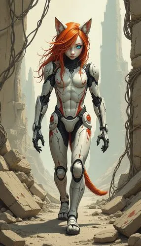 thundercats,digitigrade,firestar,cat warrior,foxhound,red cat,Unique,Design,Blueprint