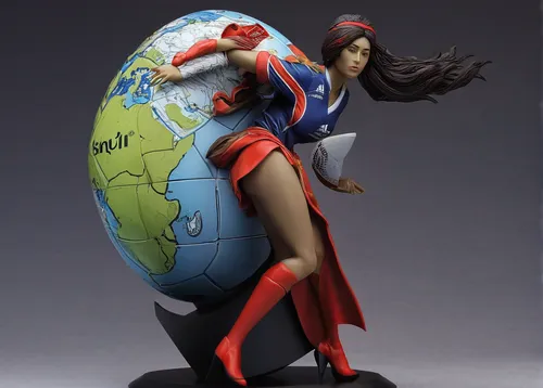 globetrotter,kotobukiya,marvel figurine,yard globe,figure of justice,christmas figure,3d figure,globe trotter,sprint woman,goddess of justice,game figure,globe,mother earth statue,actionfigure,fantasy woman,super woman,harmonia macrocosmica,figurine,action figure,plastic model,Illustration,Realistic Fantasy,Realistic Fantasy 07