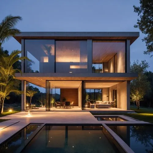 a swimming pool sitting under an open air structure,mayakoba,modern architecture,modern house,contemporary,florida home,dunes house,Photography,General,Realistic